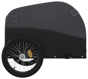 Reboque para bicicleta 30 kg ferro preto