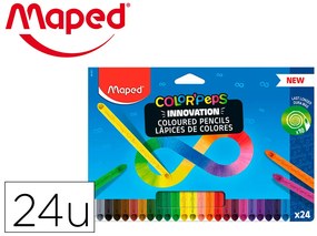 Lápis de Cor Maped Color Peps Infinity Caixa de 24 Cores Sortidas