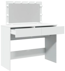 Toucador com LEDs 100x40x120 cm branco