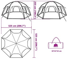 Tenda de festas impermeável verde mar