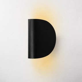 Candeeiro de Parede Heybe - Preto - 17x12x13 cm