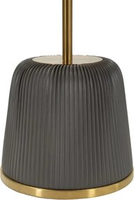 MESA DE APOIO EGLE Ø 40X55 CM CINZENTA E DOURADA