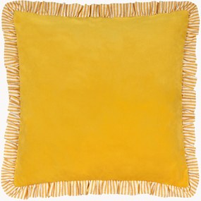 Almofada de veludo com folhos Solene