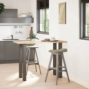 Pés para mesa de bar 4 peças aço natural 100-102 cm aço