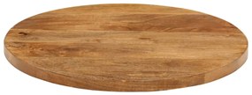 Tampo de mesa redondo Ø50x3,8cm madeira de mangueira maciça