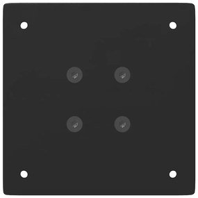 Pés de mesa de console 4 peças, preto, 72 cm, aço