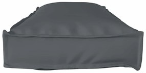 Almofadas para Palete para Banco 2 pcs Antracite 120x40x8 cm Tecido Ox