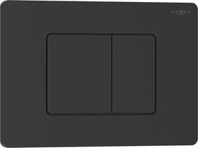 Mexen Tex 05 botão de descarga em aço inoxidável, preto mate - 6105-02