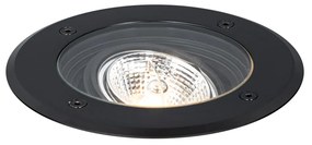 Refletor moderno para exterior preto AR70 ajustável IP65 - Delux Moderno