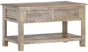 Mesa de centro 82x52x47 cm madeira de mangueira maciça