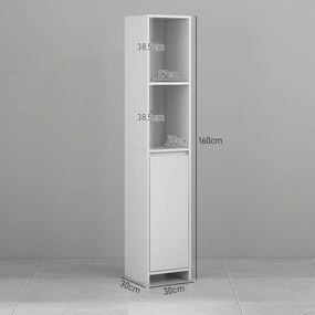 Armário Moderno – Modelo Biarritz – 30x30x160 – Armazenamento Vertical