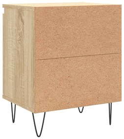 Mesas cabeceira 2pcs derivados de madeira carvalho sonoma