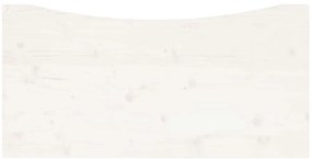 Tampo de secretária 110x60x2,5 cm pinho maciço branco