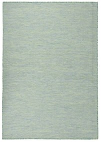 Tapete de tecido plano para exterior 160x230 cm turquesa