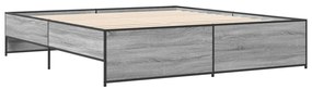 Estrutura de cama 200x200 cm derivados madeira/metal