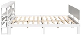 Estrutura de cama c/ cabeceira sem colchão 180x200 cm branco