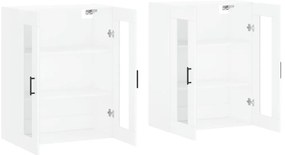 Móveis de parede 2 pcs derivados de madeira branco