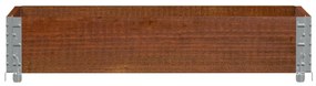 Vaso/floreira para jardim 100x50 cm pinho maciço castanho