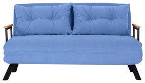 Sofá Cama "Versa" – Azul – 175x133 cm – Design Moderno e Versátil