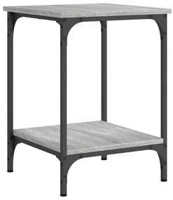 Mesa de centro 40x40x55 cm derivados de madeira cinzento sonoma