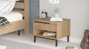 Mesa de Cabeceira ON14 – Nogueira – 53,6x42,4x44,5 cm