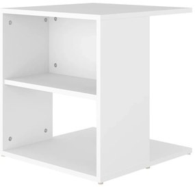 Mesa de apoio 45x45x48 cm derivados de madeira branco