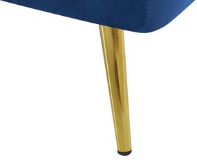 Sofá-cama em veludo azul marinho VETTRE Beliani