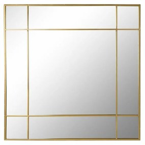 Espelho de Parede Dkd Home Decor Cristal Dourado Ferro (90 X 3 X 90 cm)