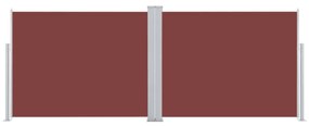Toldo lateral retrátil 140x1000 cm castanho