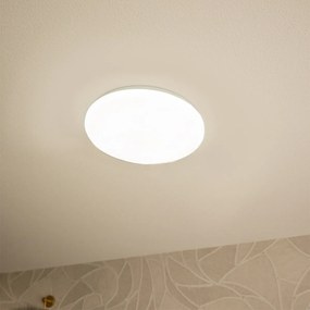 Candeeiro de teto inteligente branco 38 cm efeito estrela incl. LED com comando remoto - Extrema