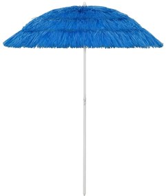 vidaXL Guarda-sol de praia Hawaii 180 cm azul