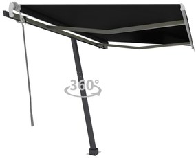 Toldo retrátil manual independente 350x250 cm antracite