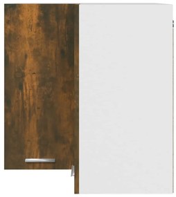 Armário canto suspenso “Lyon” derivados madeira carvalho fumado