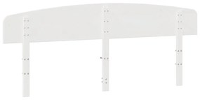 Cabeceira 200 cm madeira de pinho maciça branco