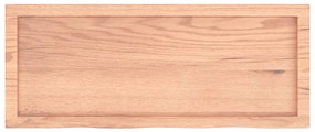 Bancada p/ WC 100x40x(2-6) cm madeira maciça tratada castanho