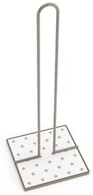 Suporte para Rolos de Papel de Cozinha Versa Estrelas Metal Aço Madeira MDF (16,5 x 31 x 13 cm)