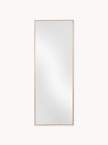 Espelho de corpo inteiro retangular com moldura de madeira de carvalho Avery