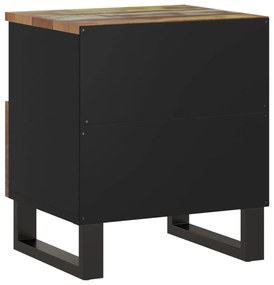 Mesa de cabeceira madeira recuperada maciça/madeira processada