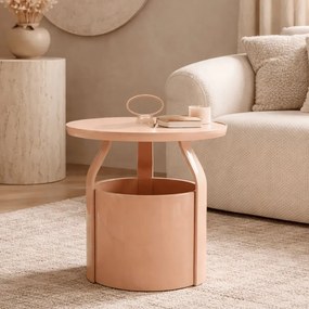 MESA DE APOIO IRIS Ø 44X43 CM ROSA