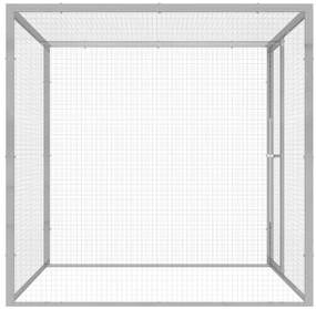 Jaula para gatos 1,5x1,5x1,5 m aço galvanizado