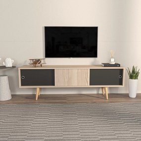 Móvel TV Ecrin – Carvalho Preto – 160x45x34,5 cm