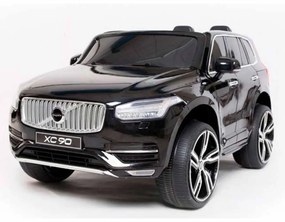 Carro elétrico para Crianças Volvo XC90 banco duplo em couro sintético, MP3 player com entrada USB, abertura de portas e capô, bateria 12V10Ah, rodas