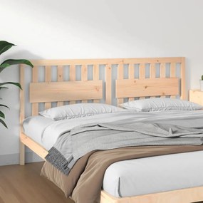 vidaXL Cabeceira de cama 185,5x4x100 cm madeira de pinho maciça