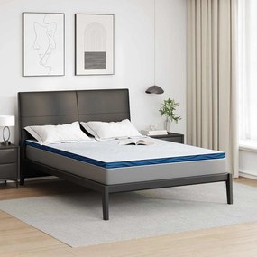 vidaXL Protetores de Colchão Branco e Azul 140 x 200 cm
