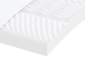 Colchões de espuma 2 pcs 90x200 cm 7 zonas dureza 20 ILD branco