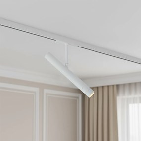 Foco moderno branco para sistema de calha monofásico - Slimline Avery