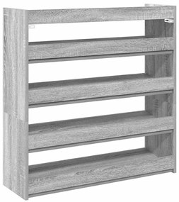 Sapateira 80x25x81 cm derivados de madeira cinzento sonoma