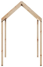 Telhado de cama infantil 217x95,5x159cm madeira de pinho maciça