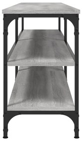 Móvel p/ TV 180x30x50cm derivados madeira/metal cinzento sonoma