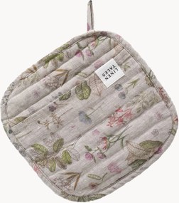 Suporte de panela em linho artesanal Botany on Light